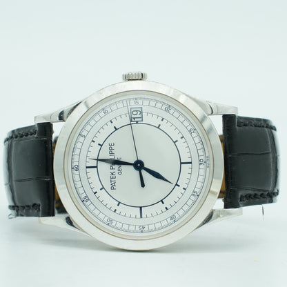 Patek Philippe Calatrava White Gold Silver Dial 38mm 5296G-001 B&P 2011