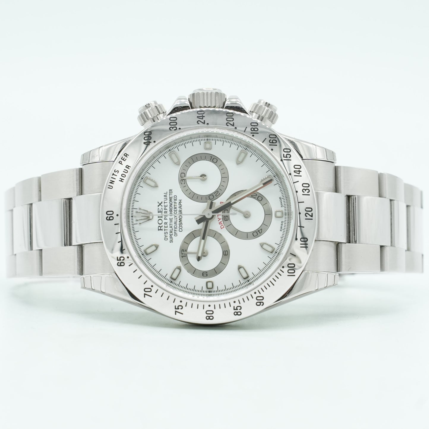 Rolex Daytona Cosmograph 116520 40mm White dial stainless steel Watch B&P 2013