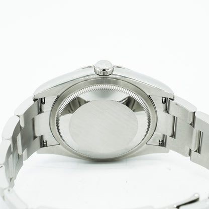 New Rolex 126234 Steel Datejust 36 Fluted Bezel Black Diamonds Dial B&P 2025