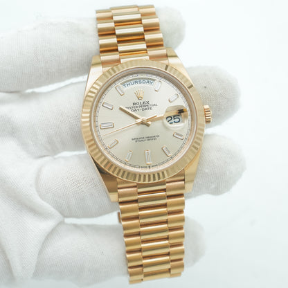 Rolex Day Date 40mm Sundust Dial 228235 Box & Papers 2023