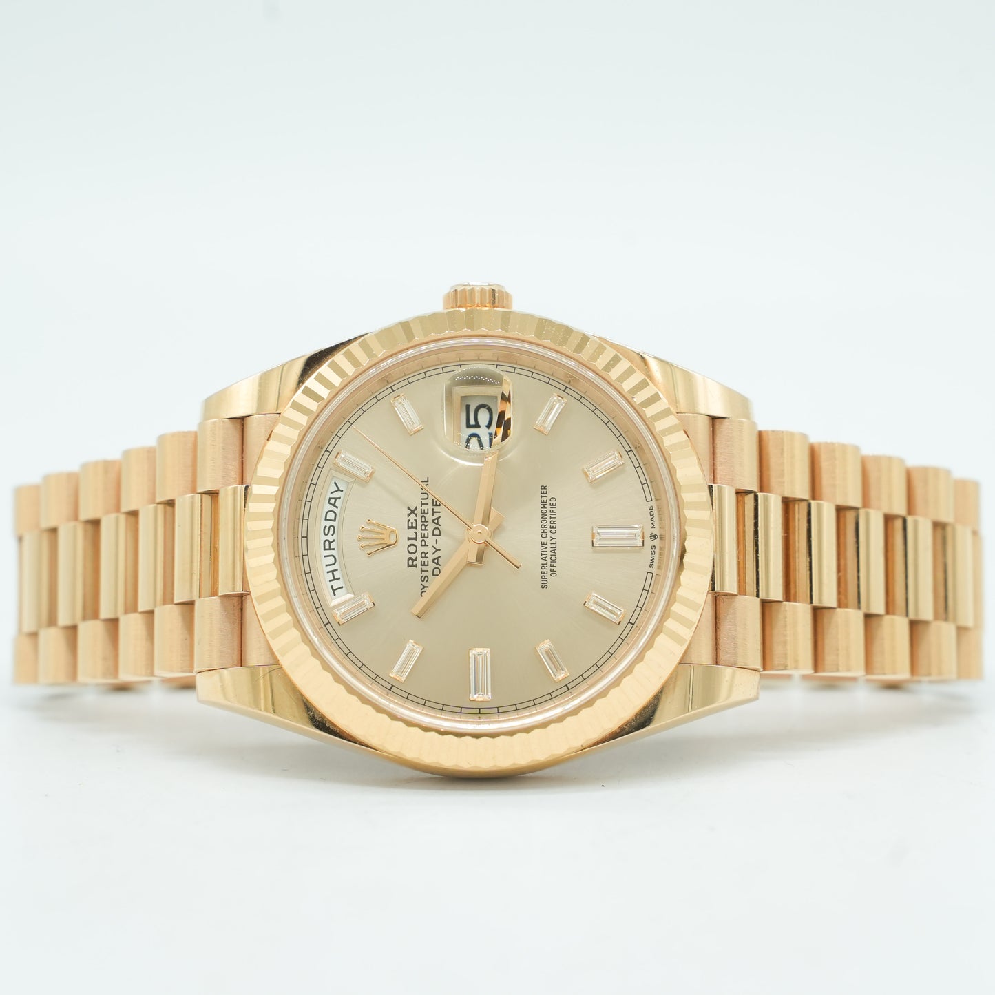 Rolex Day Date 40mm Sundust Dial 228235 Box & Papers 2023