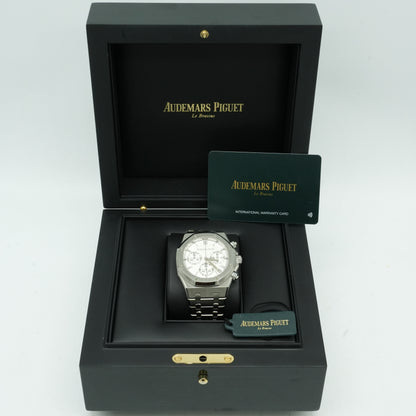 Audemars Piguet Royal Oak Chronograph White Dial Steel MINT 26240ST.OO.1320ST.07