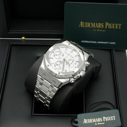 Audemars Piguet Royal Oak Chronograph White Dial Steel MINT 26240ST.OO.1320ST.07