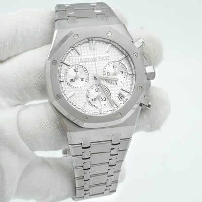 Audemars Piguet Royal Oak Chronograph White Dial Steel MINT 26240ST.OO.1320ST.07