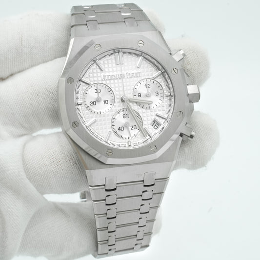 Audemars Piguet Royal Oak Chronograph White Dial Steel MINT 26240ST.OO.1320ST.07
