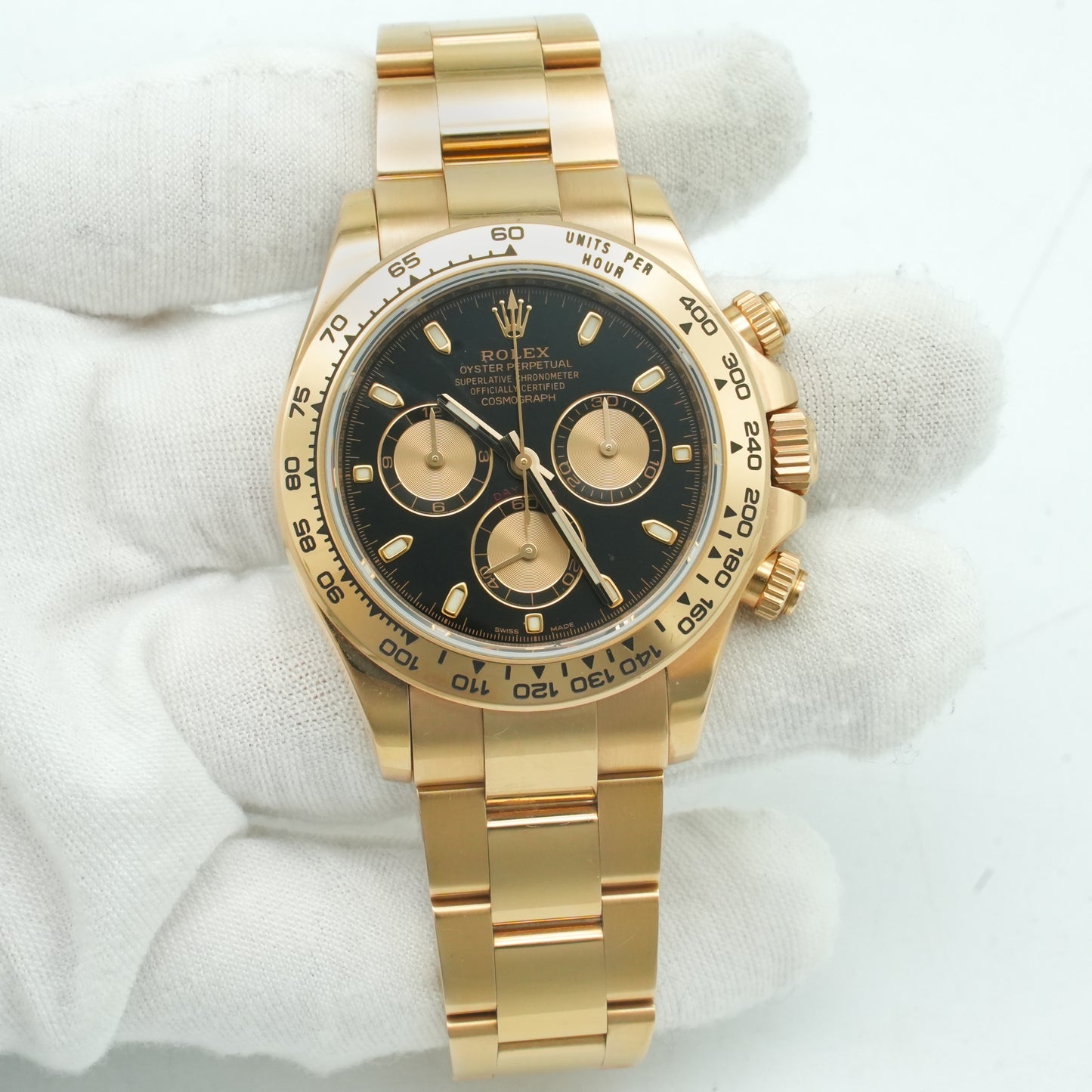 Rolex Daytona 116505 Chronograph 40mm Black Dial 18K Rose Gold BP 2017