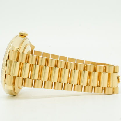 Rolex Day-Date II President 41mm Silver Roman 18K Yellow Gold 218238 BP 2022