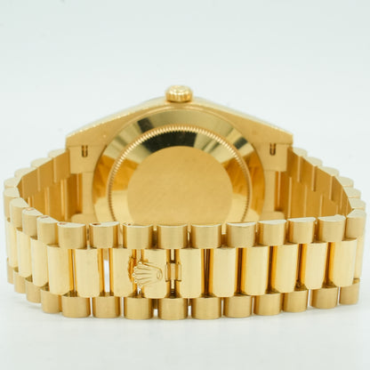 Rolex Day-Date II President 41mm Silver Roman 18K Yellow Gold 218238 BP 2022