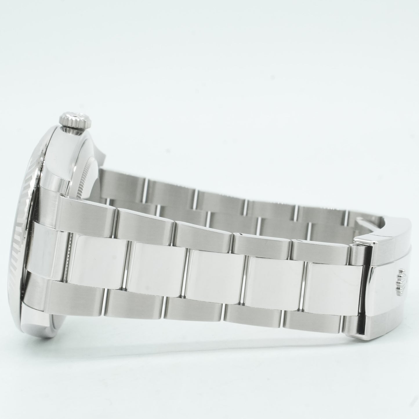 Rolex 41mm DateJust Steel Watch w/Black Dial & Fluted Bezel 116334 BP 2025