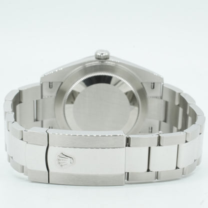 Rolex 41mm DateJust Steel Watch w/Black Dial & Fluted Bezel 116334 BP 2025