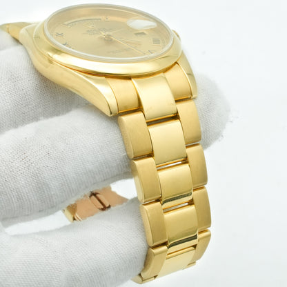 ROLEX 18K Yellow Gold 36mm Day-Date President 118208