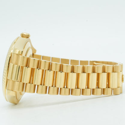 Rolex Day-Date II 218238 Ruby Diamond Dial 18k Gold