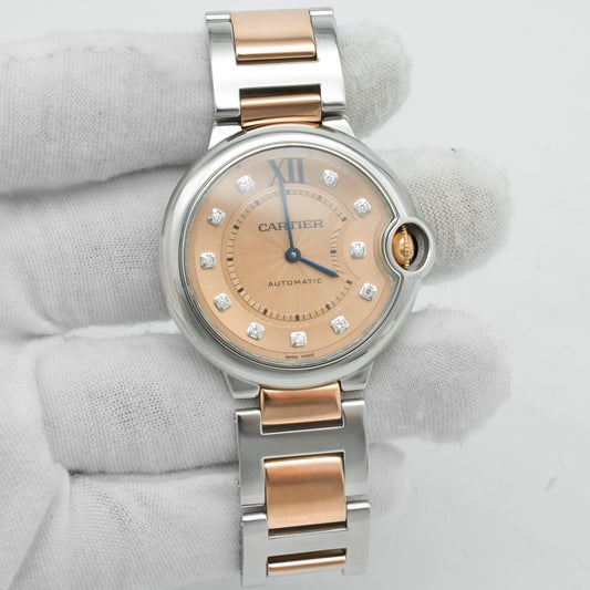 Cartier Ballon Bleu 36mm 2-tone Rose Gold/Steel 3284