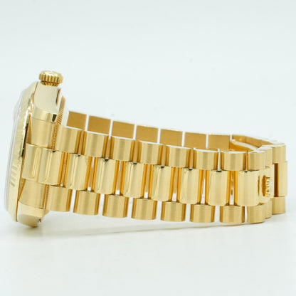 ROLEX Day-Date 36 118238A Yellow Shell Computer/Diamond WATCH 635259