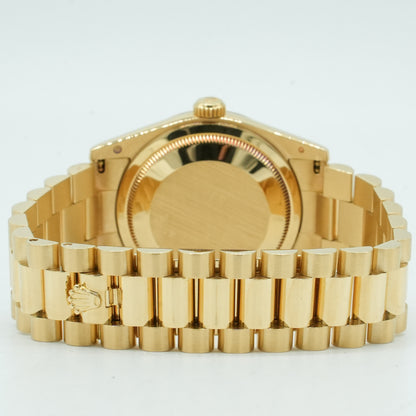 ROLEX Day-Date 36 118238A Yellow Shell Computer/Diamond WATCH 635259