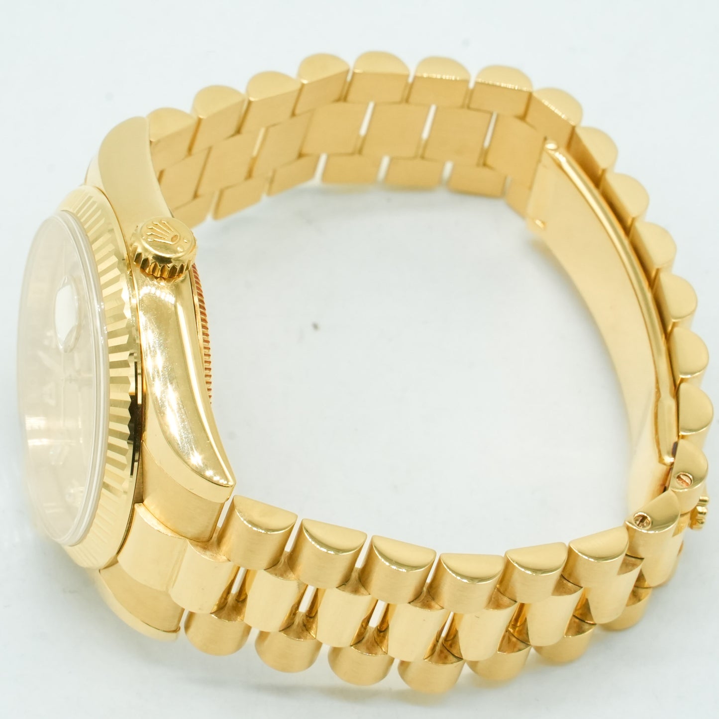 ROLEX Day-Date 36 118238A Yellow Shell Computer/Diamond WATCH 635259