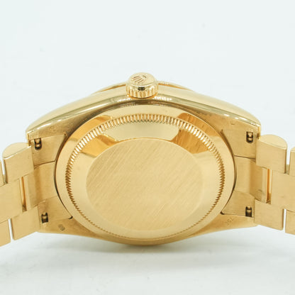 ROLEX Day-Date 36 118238 Yellow Diamond Champagne Dial