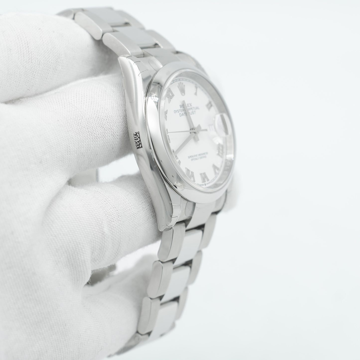Rolex Datejust 36mm 126200 White Roman Dial Domed Bezel Oyster Bracelet