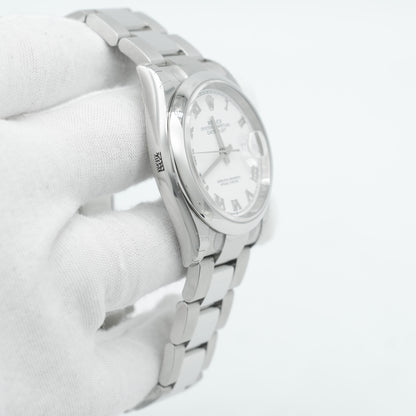 Rolex Datejust 36mm 126200 White Roman Dial Domed Bezel Oyster Bracelet