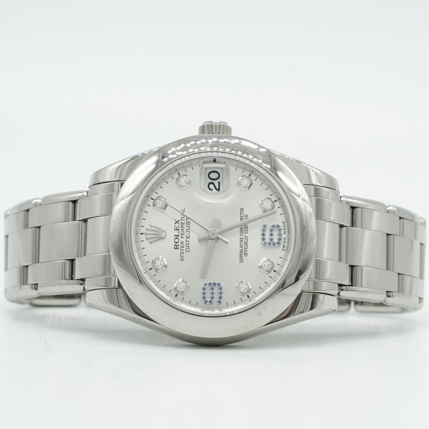 Rolex Lady-Datejust PearlMaster 34mm 81209 White Gold Factory Diamonds