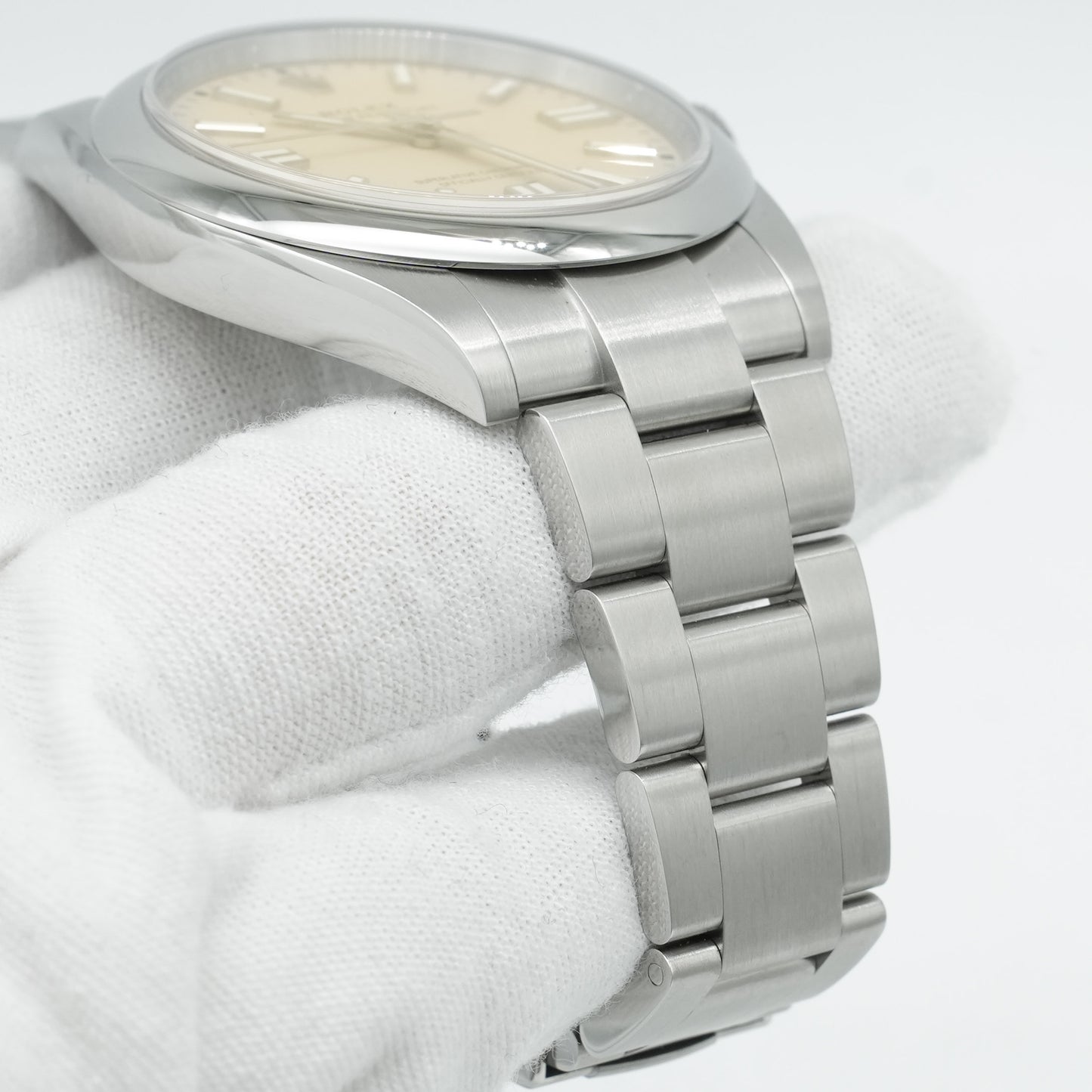 Rolex Oyster Perpetual 41mm 134300 Steel Beige Dial Oyster Bracelet