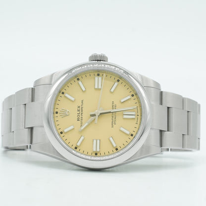 Rolex Oyster Perpetual 41mm 134300 Steel Beige Dial Oyster Bracelet