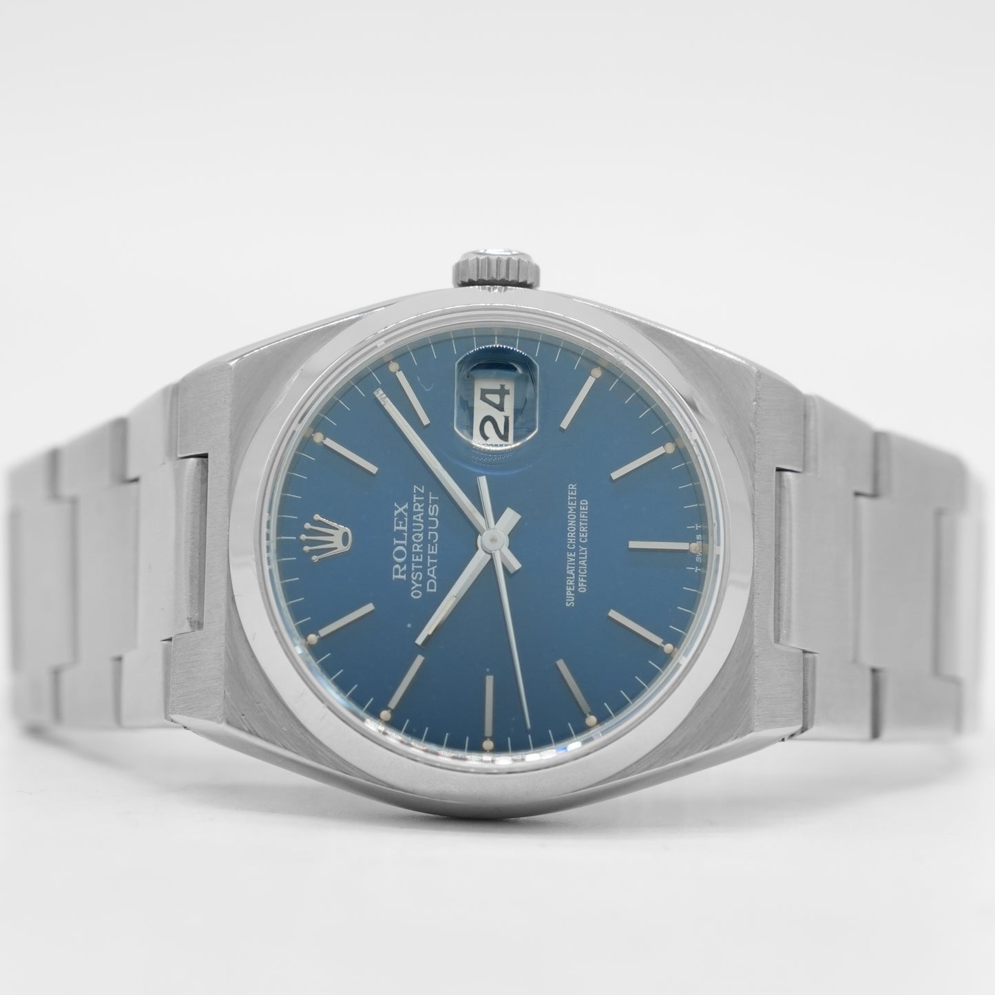 Rolex Datejust Oysterquartz 17000 36MM Blue Dial Stainless Steel