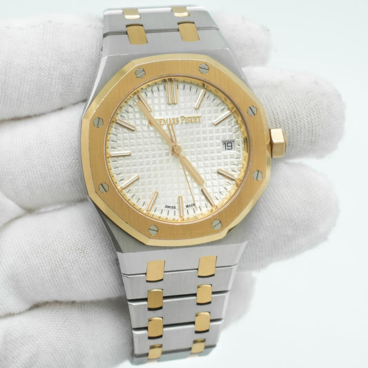Audemars Piguet Royal Oak 15550SR.OO.1356SR.01 Stainless Steel Rose Gold White