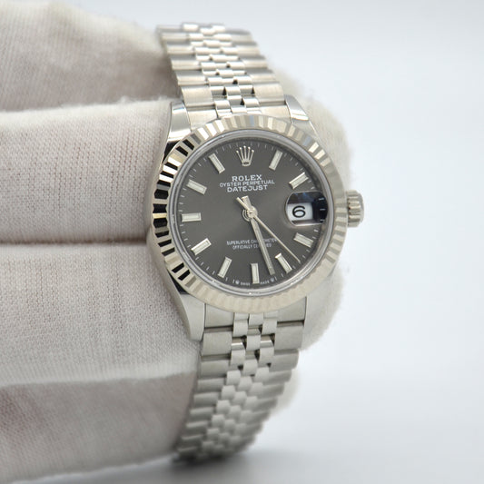 Rolex Lady-Datejust 28mm 279174 Steel Dark Grey Index