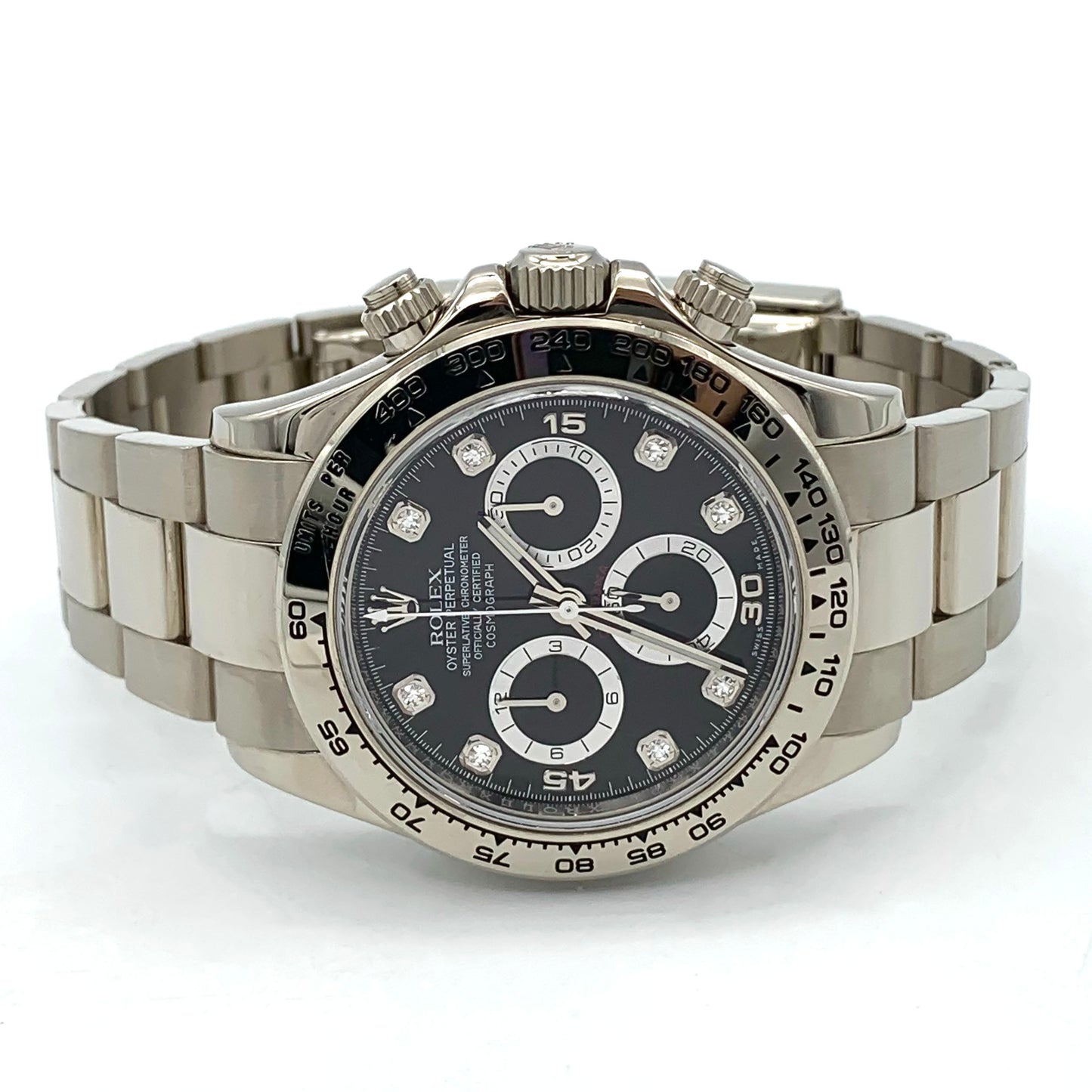 Rolex 18K White Gold 116509 40mm Daytona Cosmograph Diamond Dial