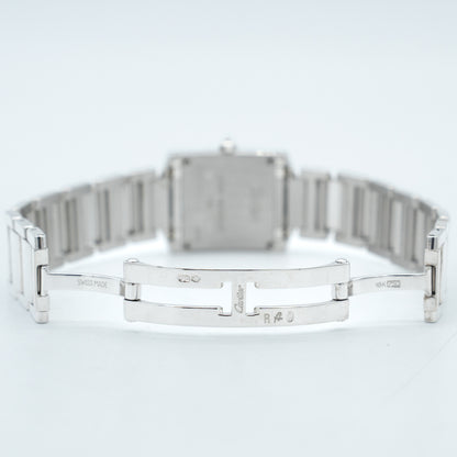 Cartier Tank Francaise 18k White Gold & Factory Diamonds Quartz Watch 2403