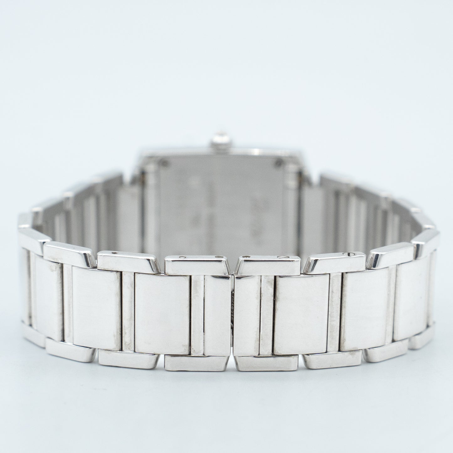 Cartier Tank Francaise 18k White Gold & Factory Diamonds Quartz Watch 2403