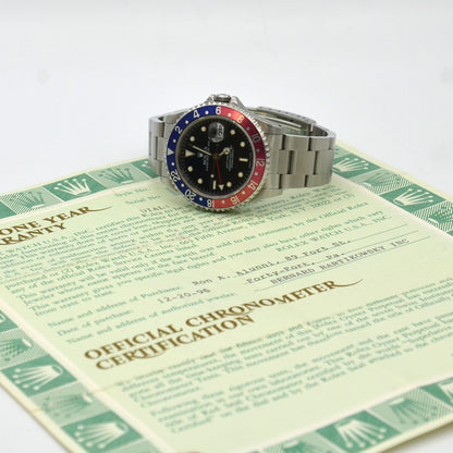 Rolex GMT-Master 16700 'PEPSI' 40mm Blue Red Black Stainless Steel