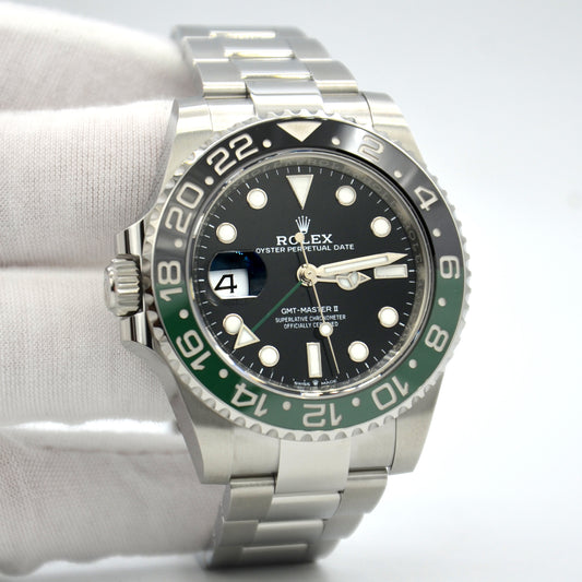 Rolex GMT-Master II Lefty 126720VT Automatic Black Dial Sprite Bezel Men's Watch