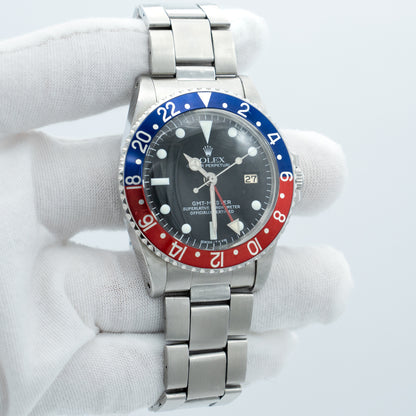 Rolex GMT-Master Pepsi 40mm Ref.1675 with Original Box & Papers 1971