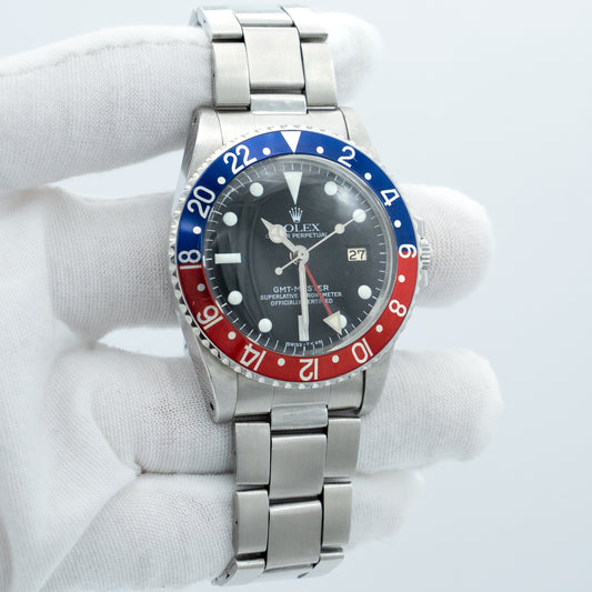 Rolex GMT-Master Pepsi 40mm Ref.1675 with Original Box & Papers 1971