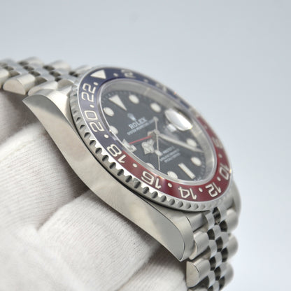 New Rolex GMT-Master II 40mm PEPSI Red Blue Jubilee 126710BLRO Box & Papers 2024