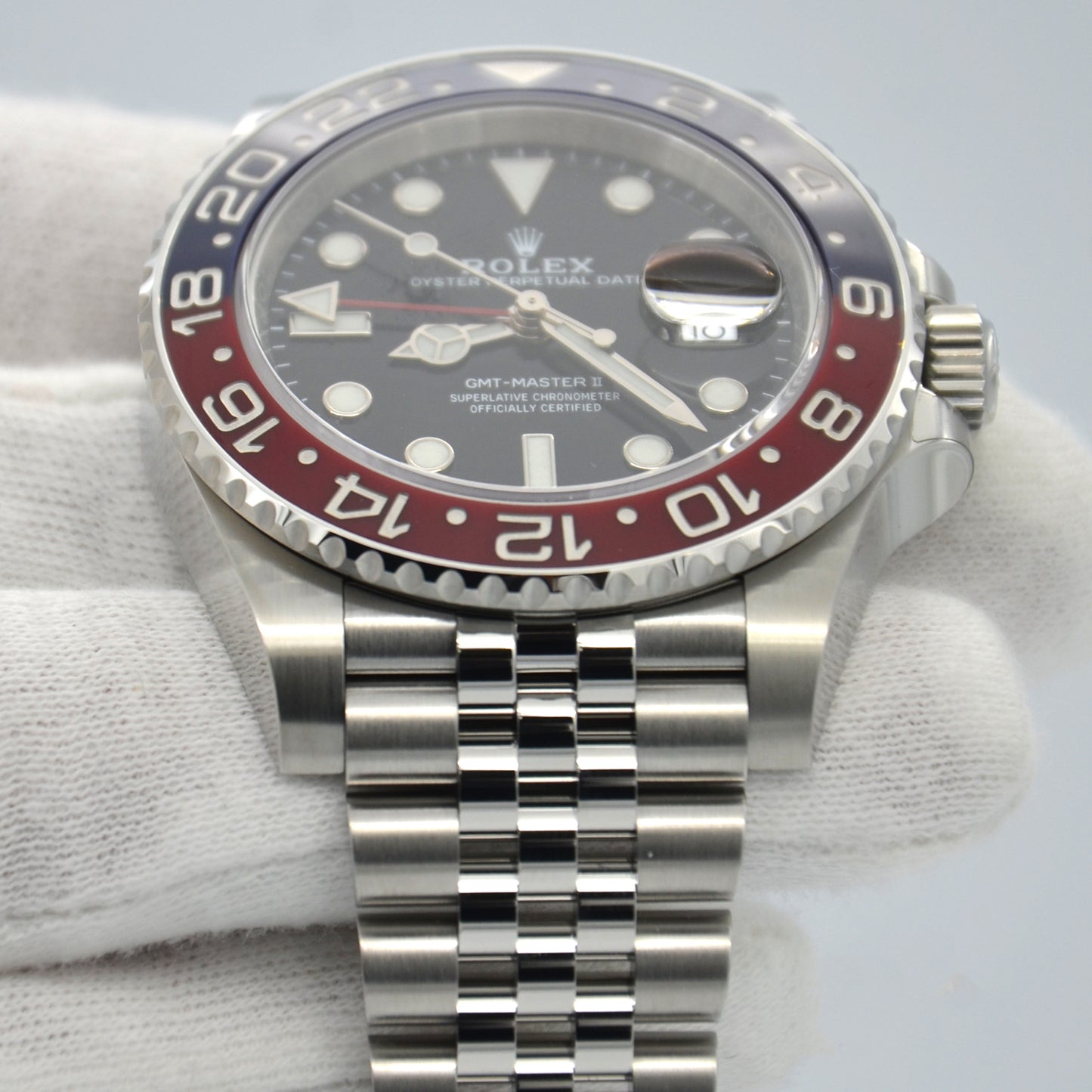 New Rolex GMT-Master II 40mm PEPSI Red Blue Jubilee 126710BLRO Box & Papers 2024