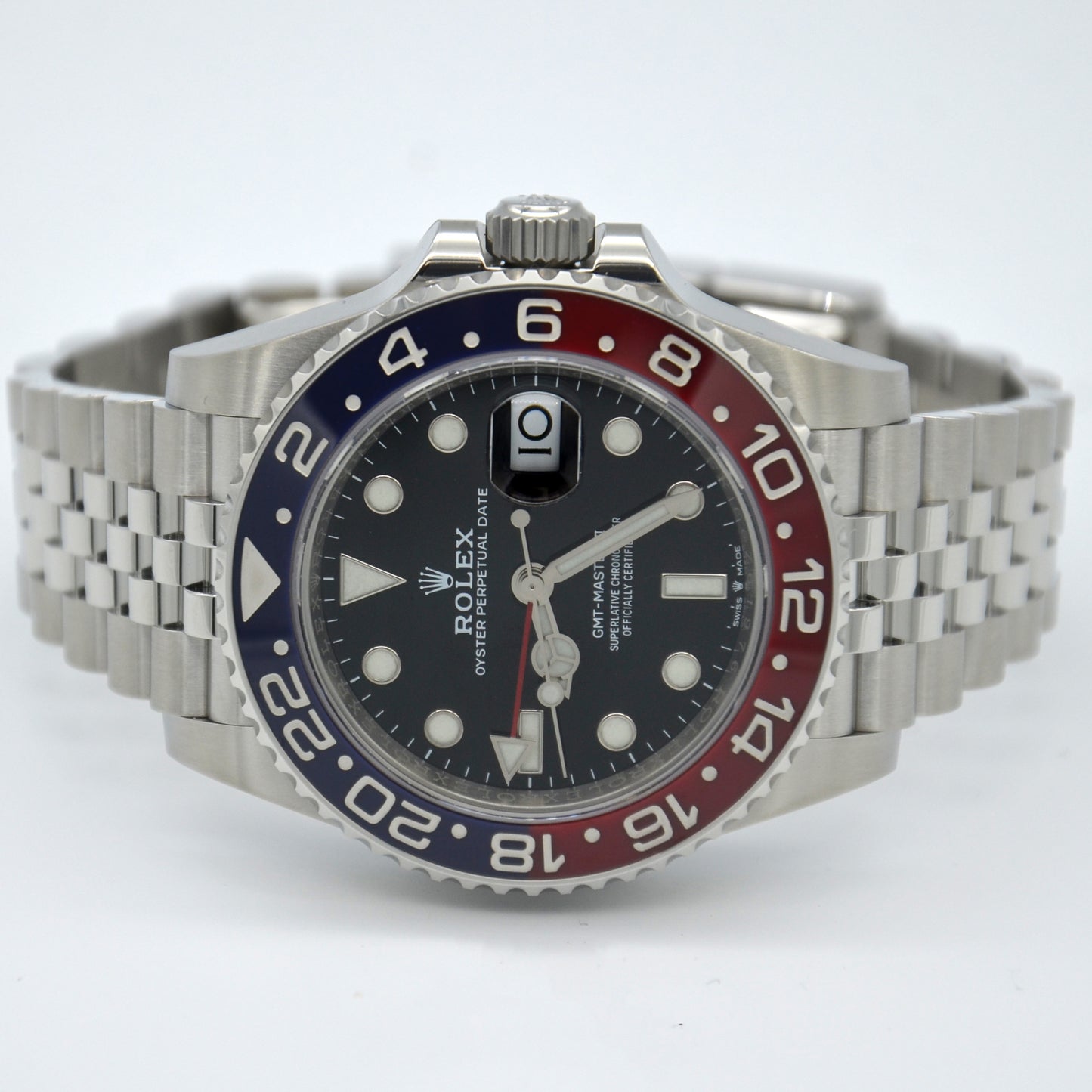 New Rolex GMT-Master II 40mm PEPSI Red Blue Jubilee 126710BLRO Box & Papers 2024