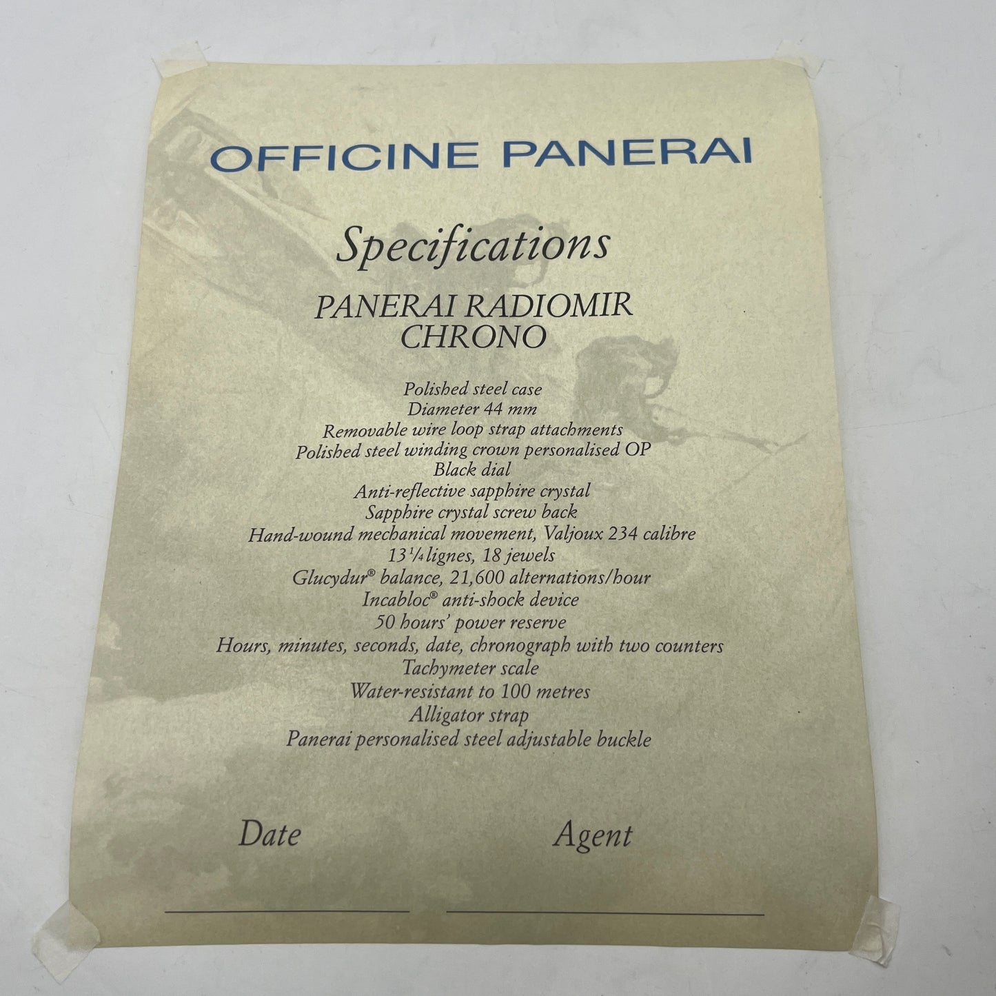Panerai Radiomir Chrono Limited Series PAM00163 Original B&P