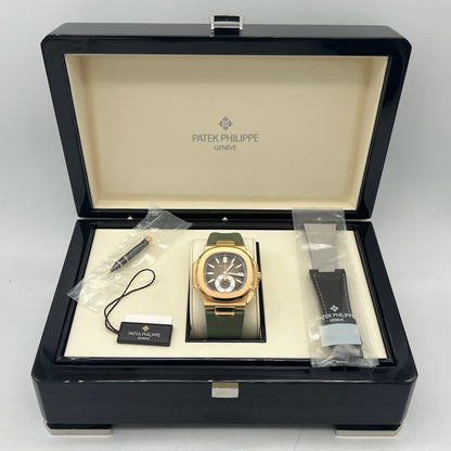 Patek Philippe Nautilus 5980R-001 Chronograph Date Rose Gold