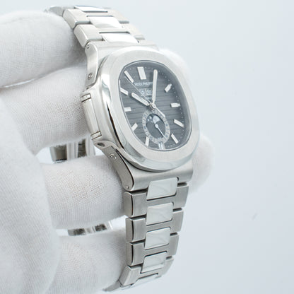 Patek Philippe 5726/1A Nautilus Annual Calendar Moonphase with Black Dial