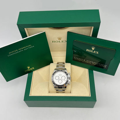 Rolex Cosmograph Daytona 126500LN Panda White Dial B&P