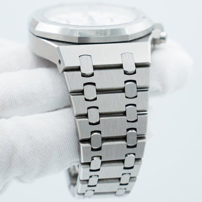 Audemars Piguet Royal Oak Chronograph White Dial Steel 25860ST