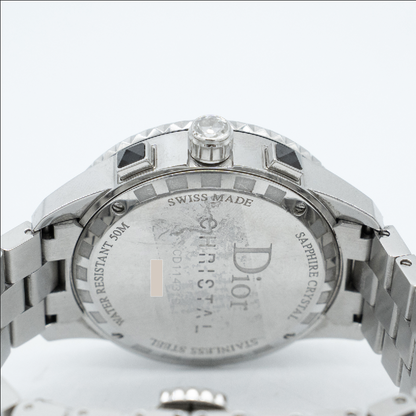 Christian Dior Christal Diamond Ceramic Steel Unisex Quartz Watch CD11431D