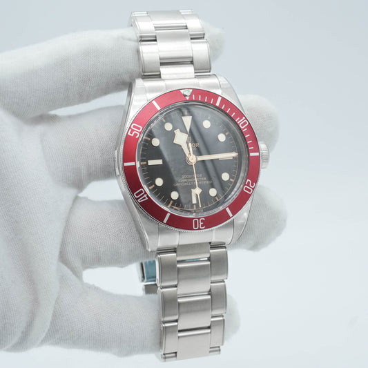 Tudor Black Bay Red Stainless Steel Black Dial 41mm 79230R